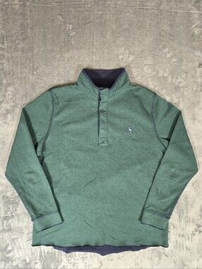 Tailorbyrd Long Sleeve Pullover Snap Button Size Medium Green Golf